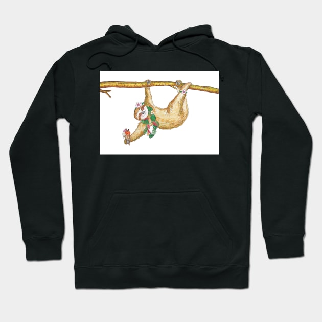 Smiling sloth - female Hoodie by B-ARTIZAN